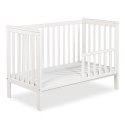 KLUPŚ Łóżeczko z barierką IWON biel 120x60