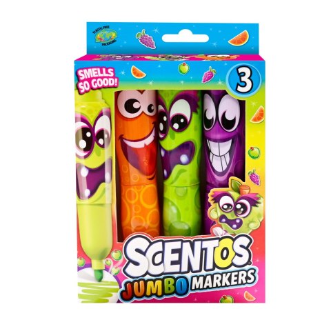 SCENTOS ST 10498 Pachnące markery -śmieszne minki 3 szt