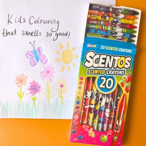 SCENTOS ST 40277 Pachnące kredki świecowe 20szt