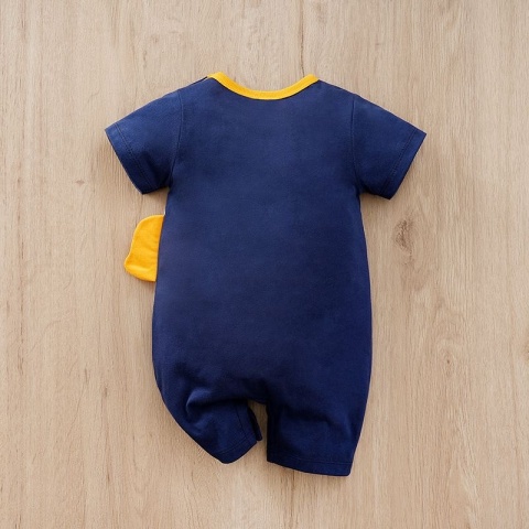 Rampers dla niemowlaka granatowy Słonik