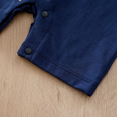 Rampers dla niemowlaka granatowy Słonik