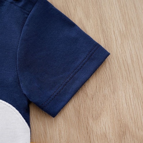 Rampers dla niemowlaka granatowy Słonik