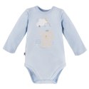 Niebieskie body z długim rękawem Mellow - Słonik 74-104