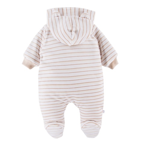 EWA RUN&FUN Pajac welurowy ociepl. beż 56-62