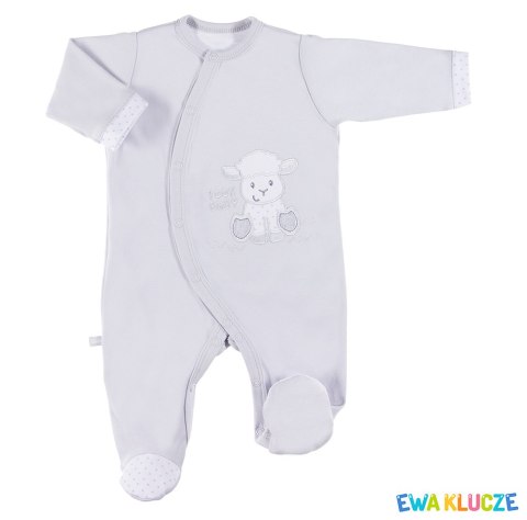 EWA NEWBORN Pajac szary 48-62