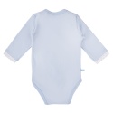 EWA NEWBORN Body rozpinane niebieski