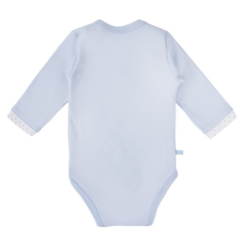 EWA NEWBORN Body rozpinane niebieski