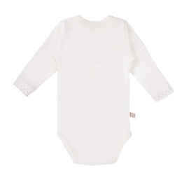 EWA NEWBORN Body rozpinane ecru