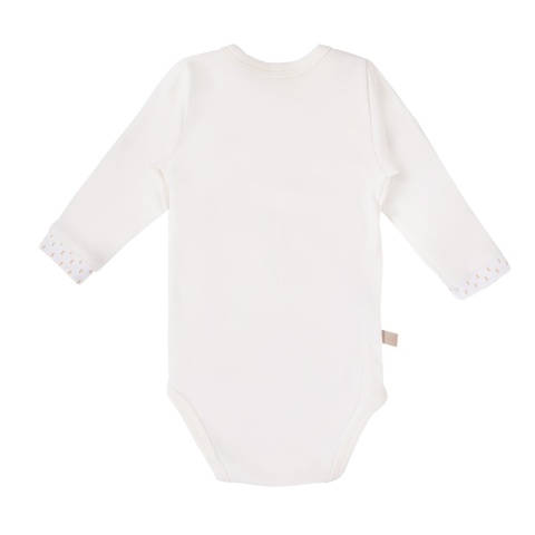 EWA NEWBORN Body rozpinane ecru