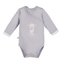 EWA NEWBORN Body rozpinane szary