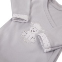 EWA NEWBORN Body rozpinane szary