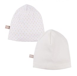EWA Czapka Smerfetka 2-pak ecru 50-62