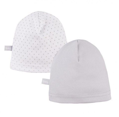 EWA Czapka Smerfetka 2-pak szara 50-62