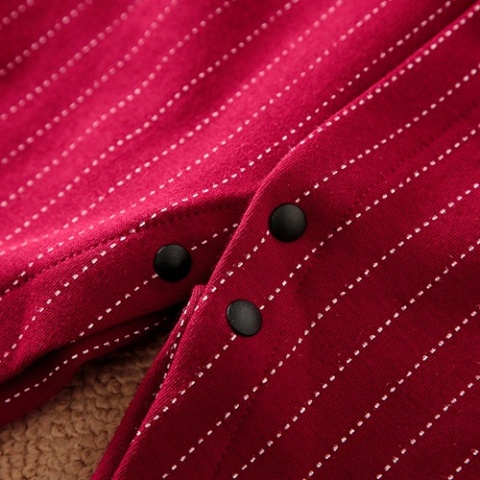 Świąteczny pajacyk niemowlęcy czerwony - bordowy (kamizelka)