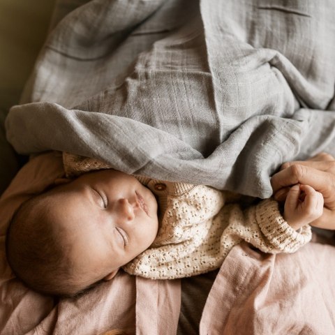 PETITE&MARS 415360 Zestaw pieluszek z muślinu bambusowego 3 szt 68x68 cm Ochre Leaves