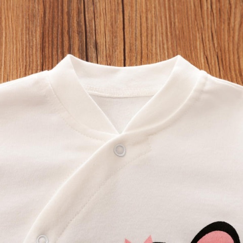 Pajacyk niemowlęcy rozpinany KRÓWKA