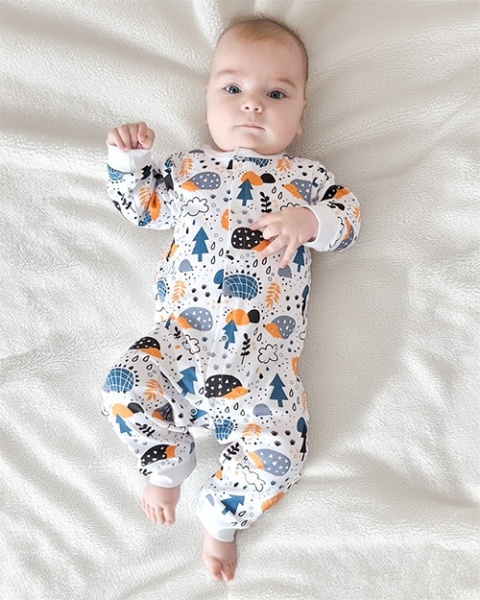 Pajacyk rozpinany na całej wysokości JEŻYKI 56-86