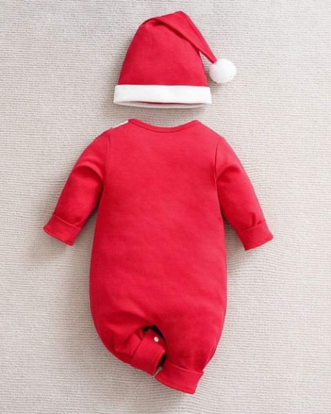 Pajacyk świąteczny z czapką MIKOŁAJEK