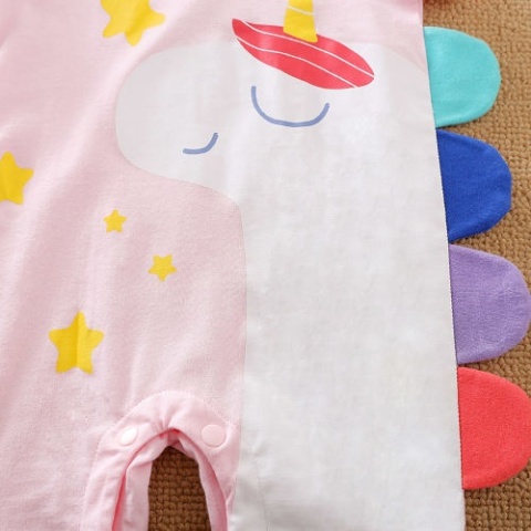 Rampers dla dziewczynki - Jednorożec
