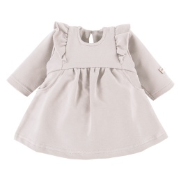 Sukienka z falbankami SIMPLY COMFY beżowa