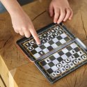 WOOPIE IQ 52142 Gra Szachy Warcaby Magnetyczne 2w1 Podróżna Kieszonkowa