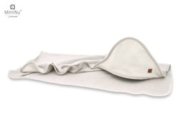 KIECZMERSKI Okrycie kąpielowe 100x100 MIMINU SOFT + myjka beżowe