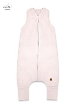 KIECZMERSKI Śpiworek do spania ocieplany z nogawkami MIMINU SOFT FLO S pudrowy róż 80/98cm 1-2,5 roku