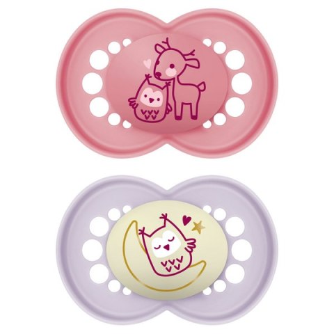 MAM 850813 Smoczek uspokajający Original Night 6+ Planet Love girl