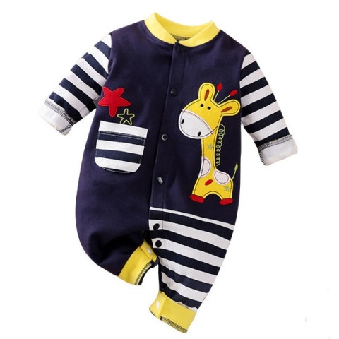 Pajacyk niemowlęcy rozpinany BLUE