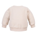 Bluza dziecięca z misiem jasny beż 62-104
