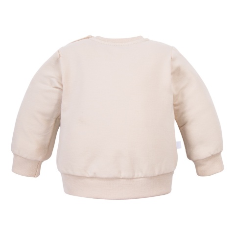 Bluza dziecięca z misiem jasny beż 62-104