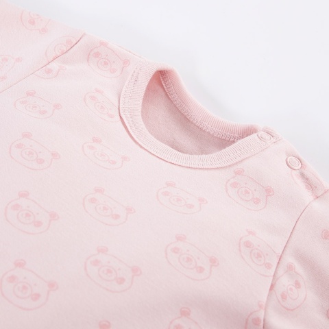 Body BIG BEAR DŁ DRUK różowe 74-86