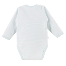 Body dziecięce rozpinane w paski Big Bear miętowe 56-68