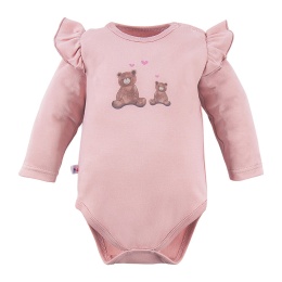 Body dziecięce z misiami różowe 74-98