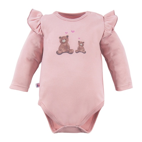 Body dziecięce z misiami różowe 74-98