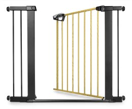MILLY MALLY 6578 Bramka zabezpieczająca - barierka na schody z rozszerzeniem Guardy 104 Black Natural