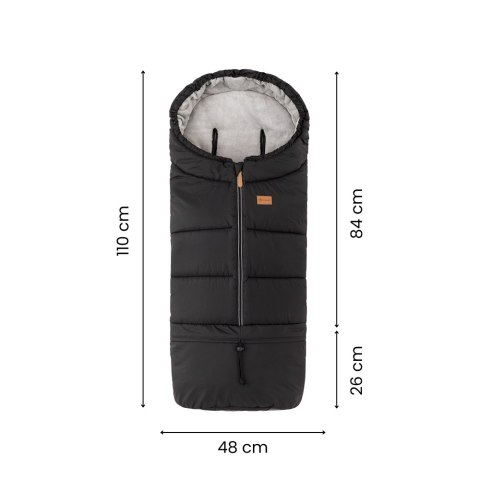 PETITE&MARS 531995 Zimowy śpiworek Jibot 3w1 Charcoal Grey