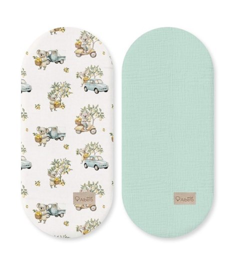 ALBERO MIO Prześcieradło do gondoli 2-pak W446 Koala w podróży