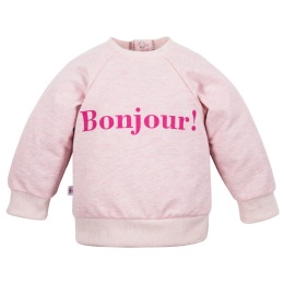 Bluza dresowa Bonjour różowa 62-104