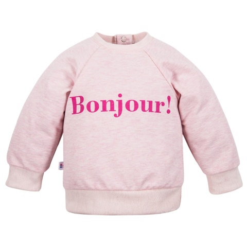 Bluza dresowa Bonjour różowa 62-104