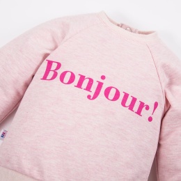 Bluza dresowa Bonjour różowa 62-104