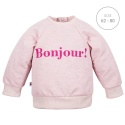 Bluza dresowa Bonjour różowa 62-104