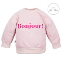 Bluza dresowa Bonjour różowa 62-104