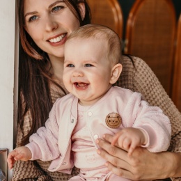 Bluza rozpinana bez kaptura Big Bear róż