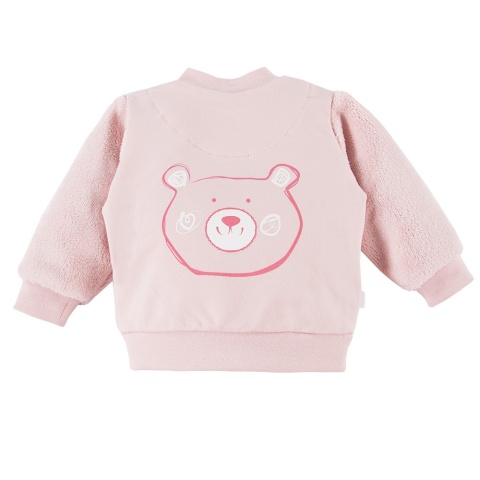 Bluza rozpinana bez kaptura Big Bear róż