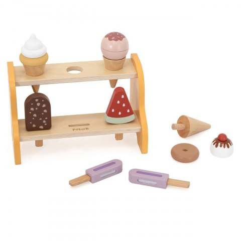 VIGA 44293 Drewniana Lodziarnia Sklepik zestaw z lodami