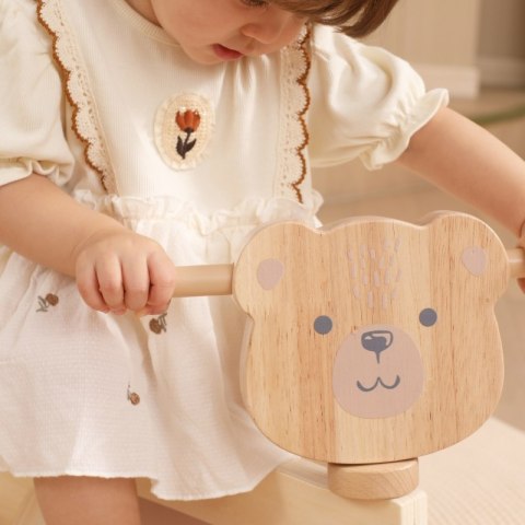 VIGA 44326 Drewniany jeździk Miś brunatny