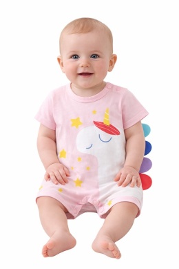 Rampers dla dziewczynki - Jednorożec