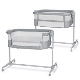 KINDERKRAFT Łóżeczko dostawne Nestee Up light grey
