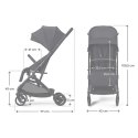KINDERKRAFT Wózek spacerowy INDY 3 Coal Black